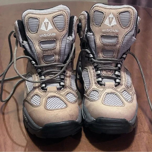 Vasque Breeze GTX Vibram Women Waterproof Hiking Trail Boots Size 8 Tan Gray - Picture 10 of 16
